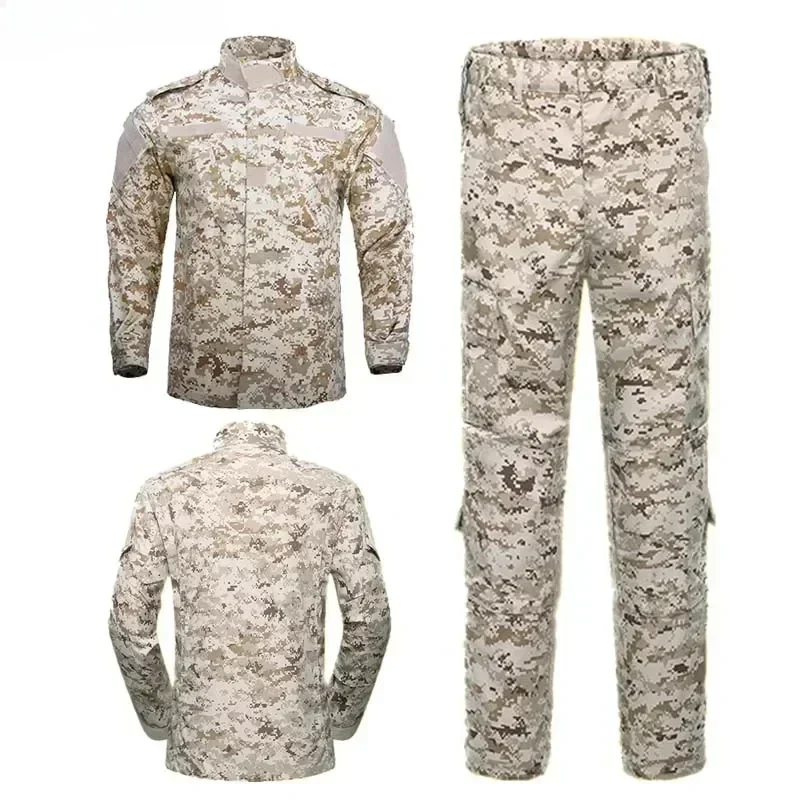 Multicam Camo Male Security Uniform Tactical Jacket Special Training Clothes Safari Suit Military Uniform Tactical Combat Suits