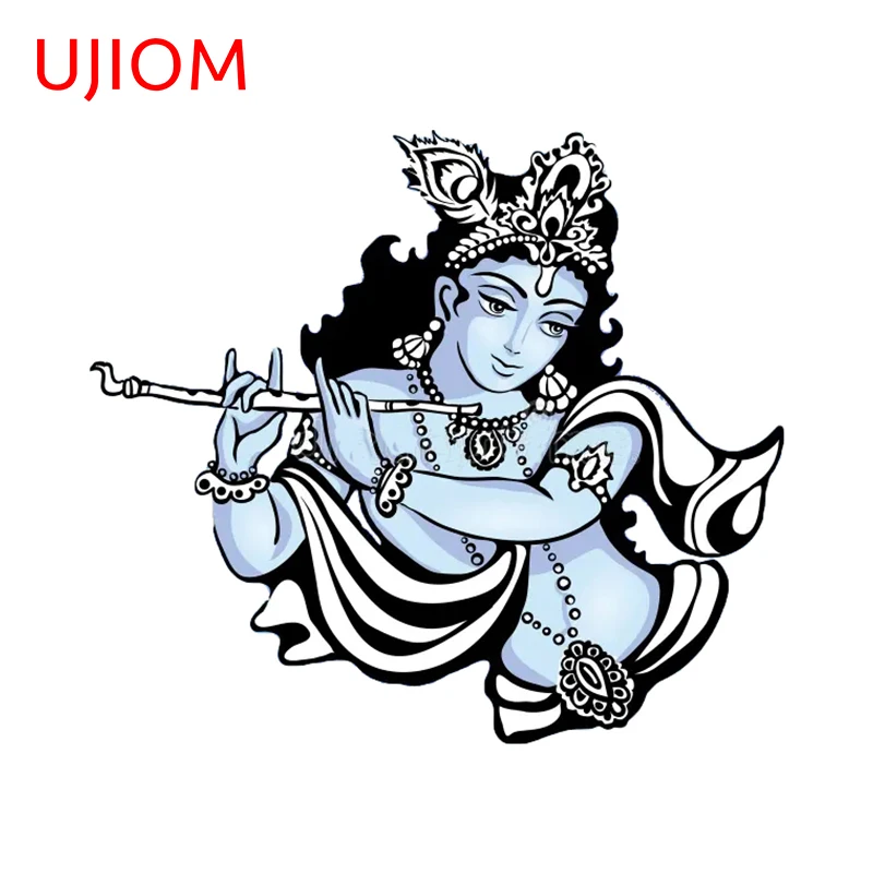 UJIOM Herr Krishna Wand Dekor Wohnzimmer Wand Aufkleber Anpassbare Cartoon Anime Schlafzimmer Zubehör Decor Poster Aufkleber