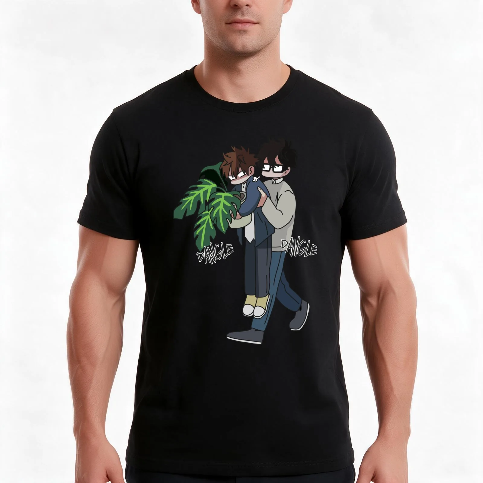 Sign (BLManhwa) (YAOI) Language – Suhwa – (??) by Ker. Yohan in the middle of carrying Gyoon carriying a plant T-Shirt