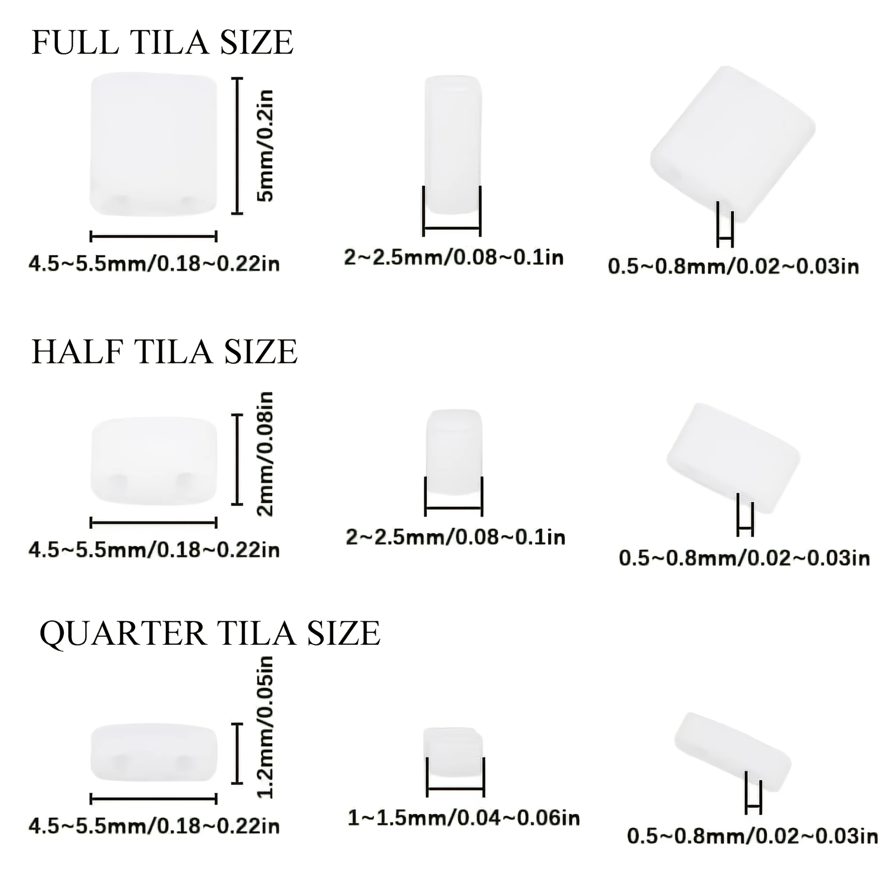 MIYUKI Tila Metallic Beads 10g ~250pcs – Japan 2-Hole Square Galvanized Seed Beads Bracelet Jewelry DIY