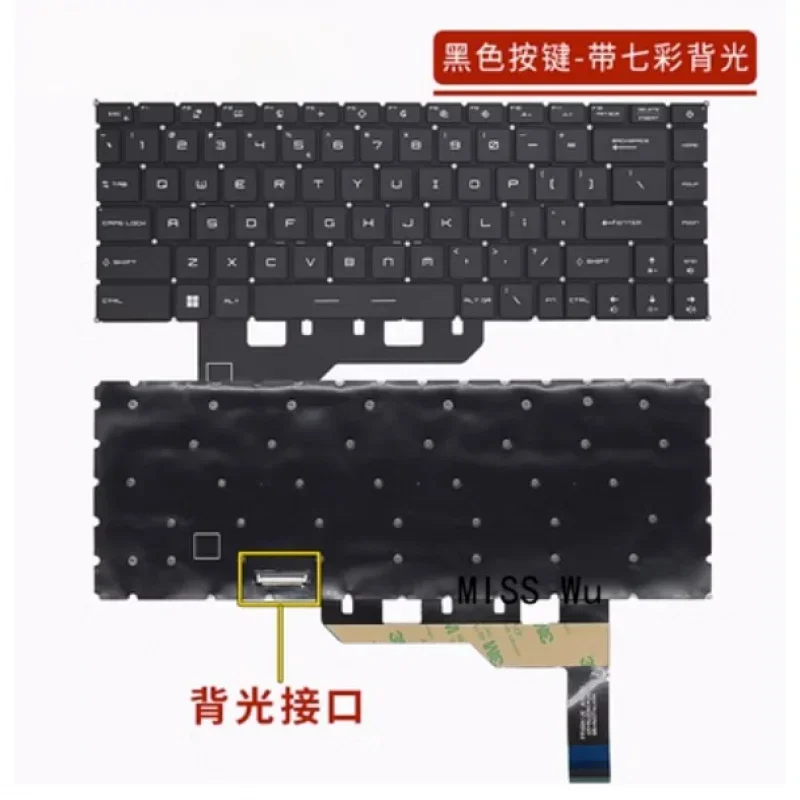 FORNew Genuine Laptop Keyboard for MSI GS66 GE66 P66 GP66 Stealth 10SD 10SF MS-16V3/1541/14C1/14C2 MS-16V1/16V2 MS-14D3/14D1/14D