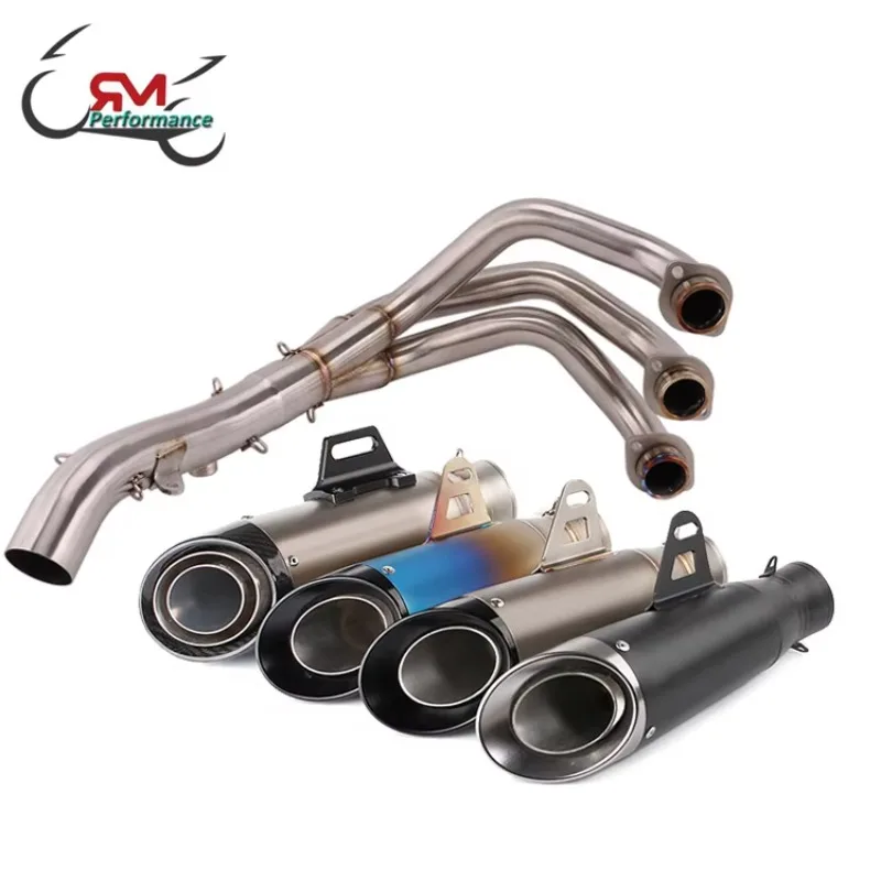 

2025 New Style Full Exhaust System For MT-09 FZ-09 XSR900 Header Front Exhaust Pipe Motorcycle Tube Escapes