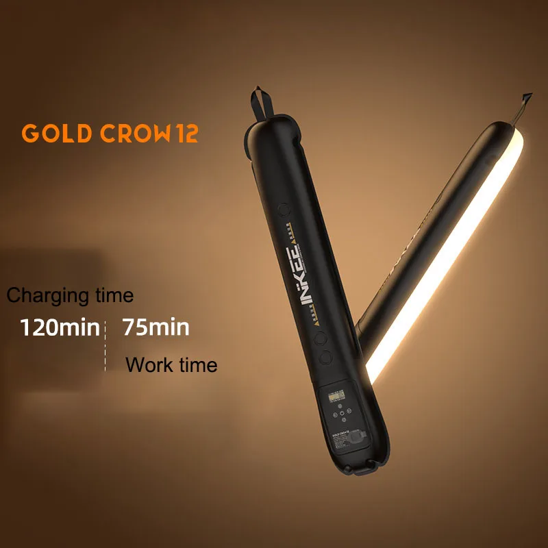 

Gc12 Gas Column Lamp With Adjustable Dual Color Temperature Led Mobile Handheld Fill Light Stick 12w Outdoor Camping