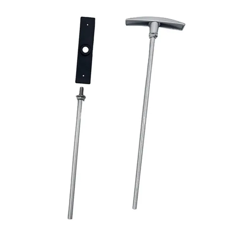 RV Dump Valve Handle Replacement Kit, RV Waste Valve Tube Extension Set Dump Valve Handle Part,Easy Install