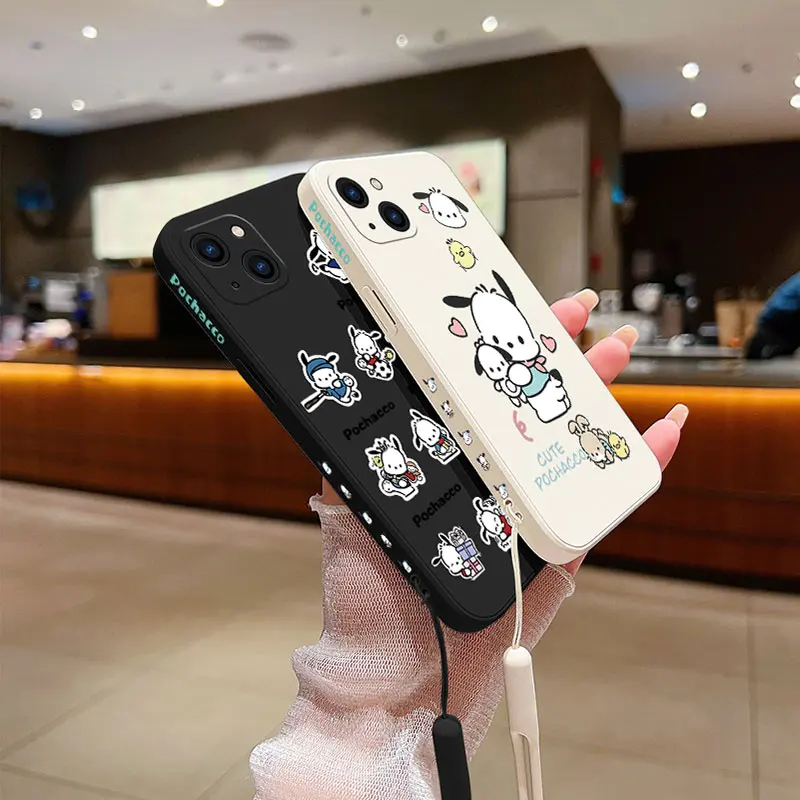 Стильный чехол для телефона Sanrio, для Samsung Galaxy S24 S23 S22 S21 S20 Ultra Plus FE S10 4G S9 S10E Note 20 10 Plus с ремешком