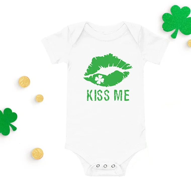 Happy St Patricks Day Cute Baby Bodromper Boys Girls 1st St. Patricks Day Jumpsuit One-Pieces Lucky St Patrick's Baby Clothes