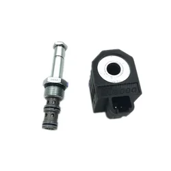 For Hyundai R55 60 80 150 215 225 305-7 Pilot Safety Lock Solenoid Valve Coil Valve Core Excavator Parts