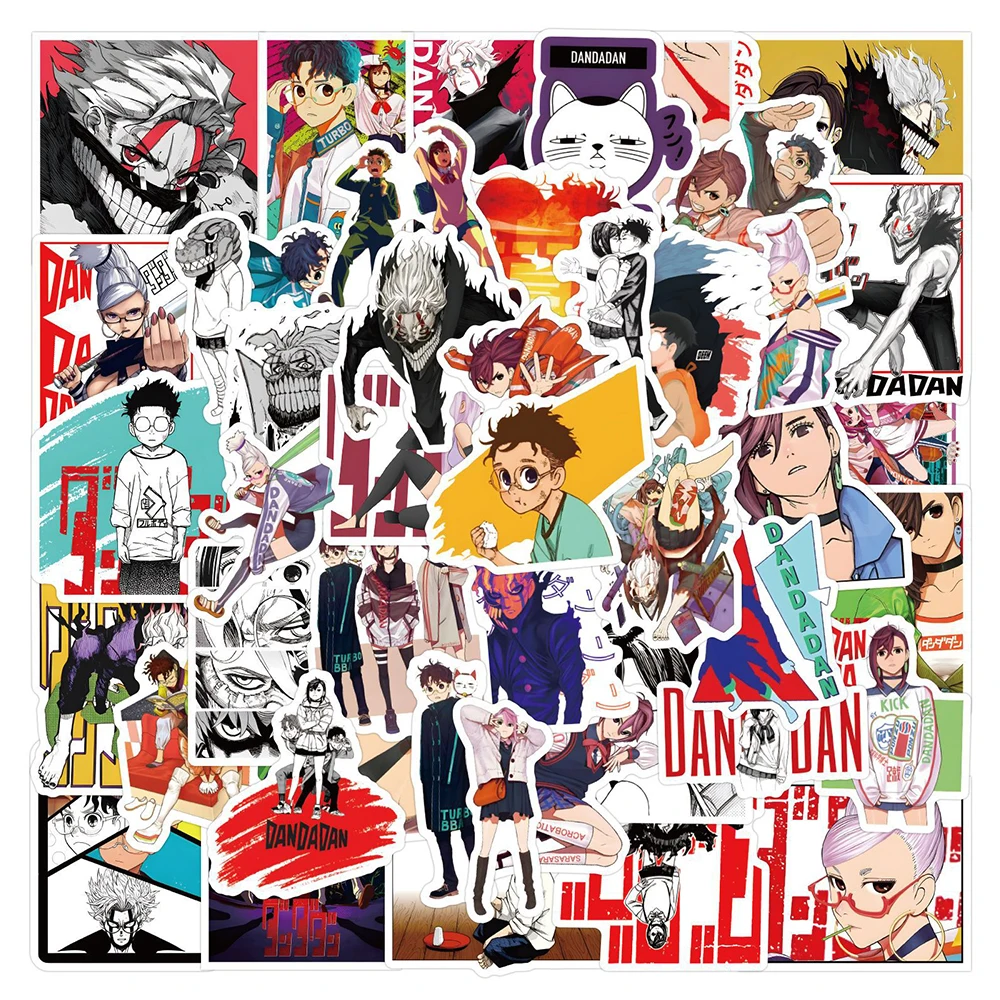 

10/30/55PCS Anime DANDADAN Stickers for Kids Cool Graffiti Phone Case Motorcycle Skateboard Guitar Bike Waterproof Decals Toys