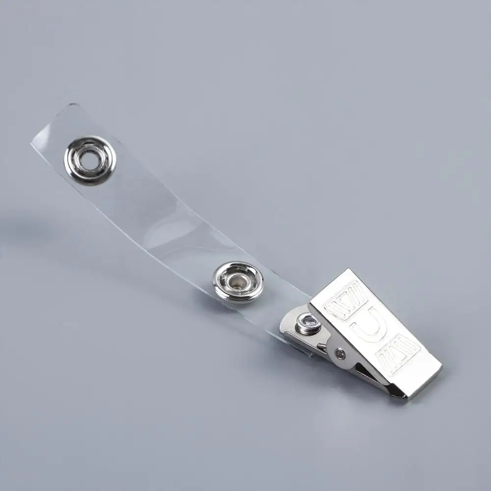 

Supplies Metal Key Card Holder Stainless steel Name Tag Badge Holder Clip ID Card Clips Card Clip Holders Badge Reel Clips