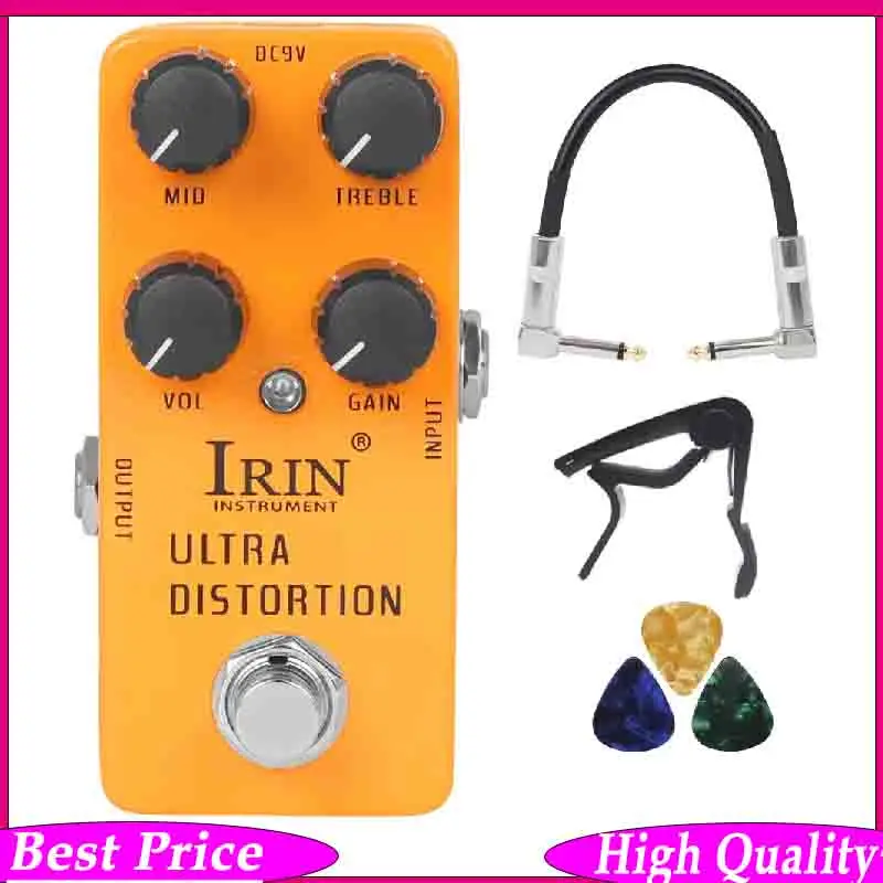 

Электрогитарная педаль эффектов Ultra Distortion, True Bypass, миниатюрная, одиночная, аксессуары и запчасти для гитары