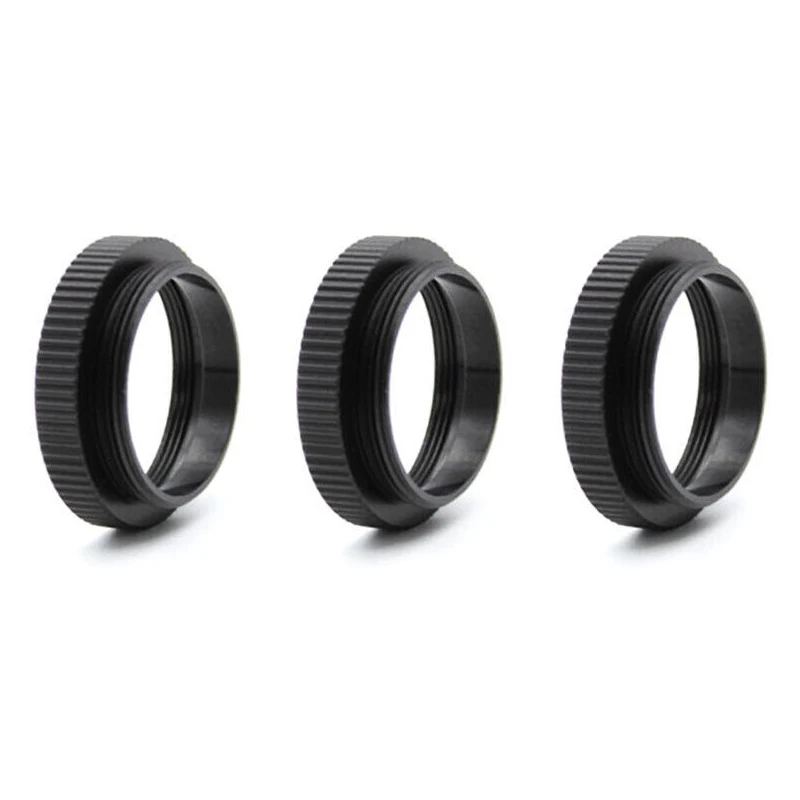 C-MOUNT 5mm Extension Tube Adapter C-CS Mount Adaptor Spacer Ring For CCTV Lens 2pcs