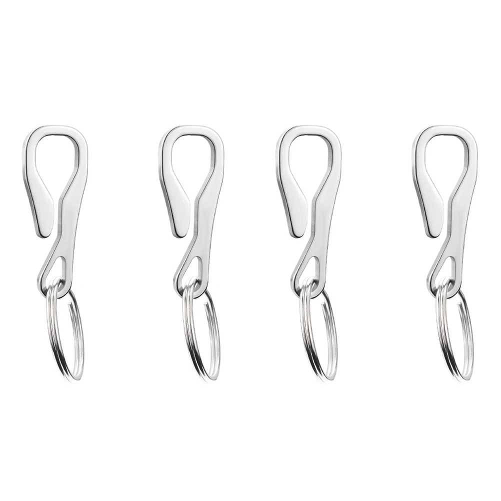 

Cobra Clamp Keychain Stainless Steel Quick Release Durable Backpack Keys DIY Accessories Fine Details Key Ring Hanger Hook
