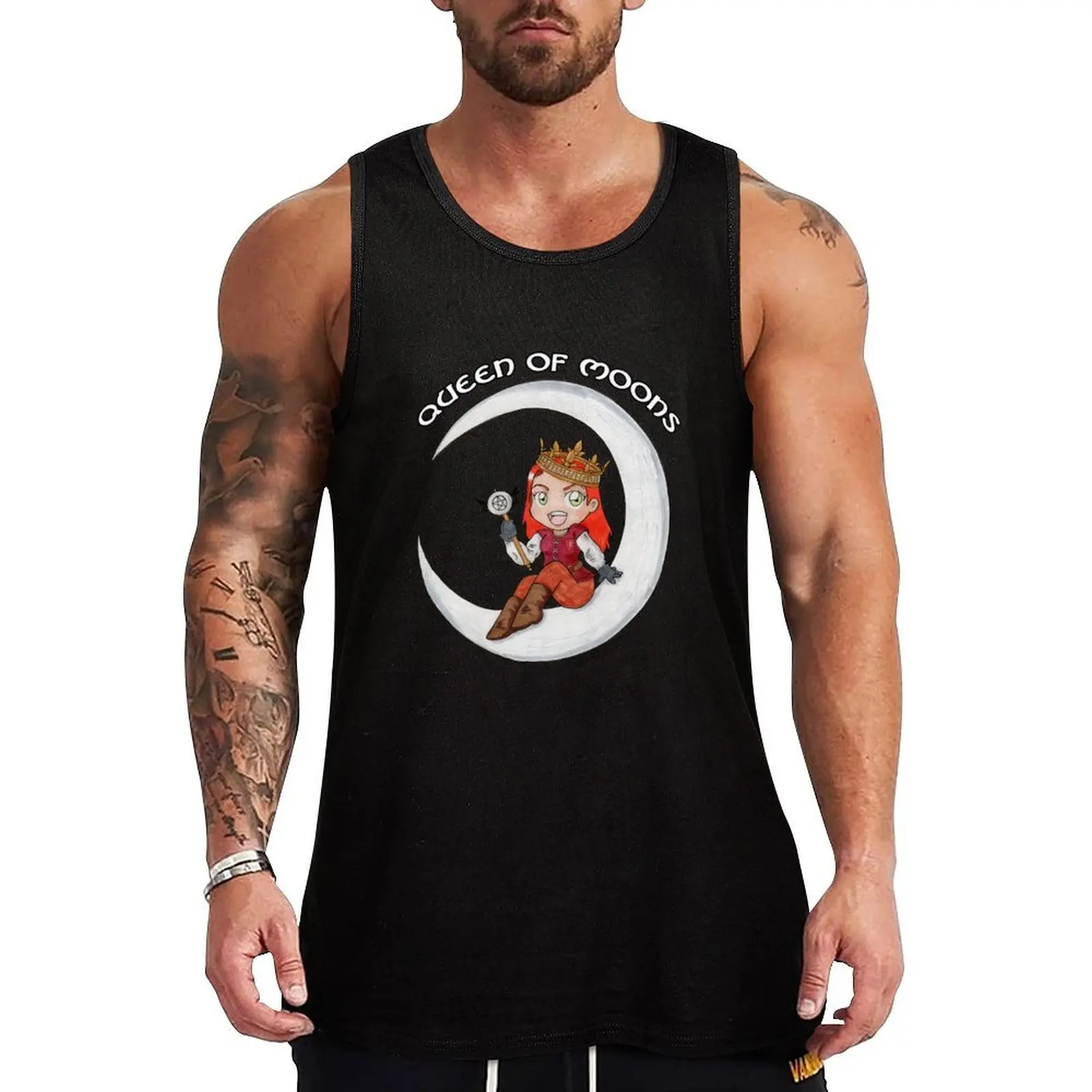 

Queen of Moons Tank Top sports clothes for men anime clothes Bodybuilding clothing man