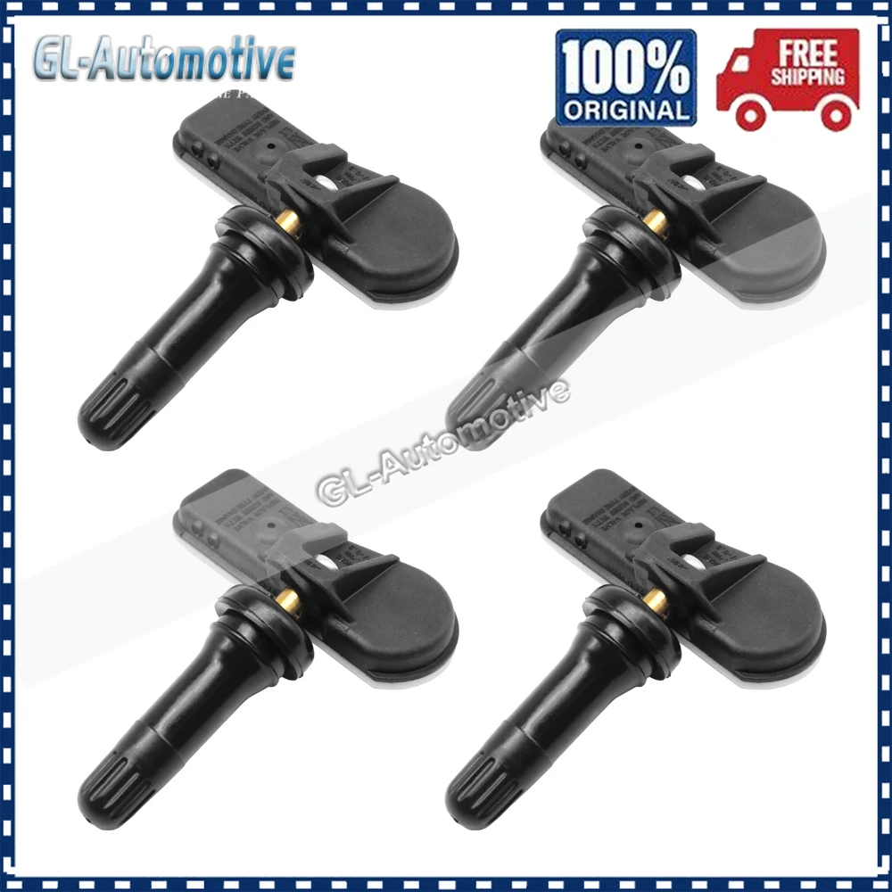 Set of (4) TPMS 433MHz Tire Pressure Sensor for Hyundai Bayon Creta I20 Ix35 Nexo Palisade Santa Sonata Tucson