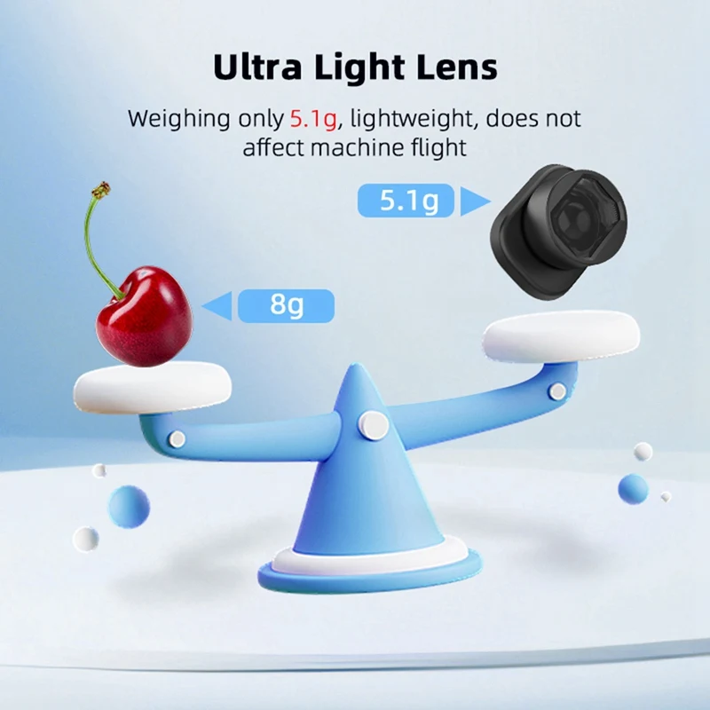 Dji mini,4 proカメラ,ドローンアクセサリー用の外部広角レンズフィルター