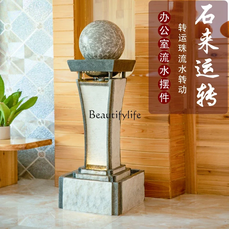 Transshipment ball flowing water fountain living room landing office company ornament