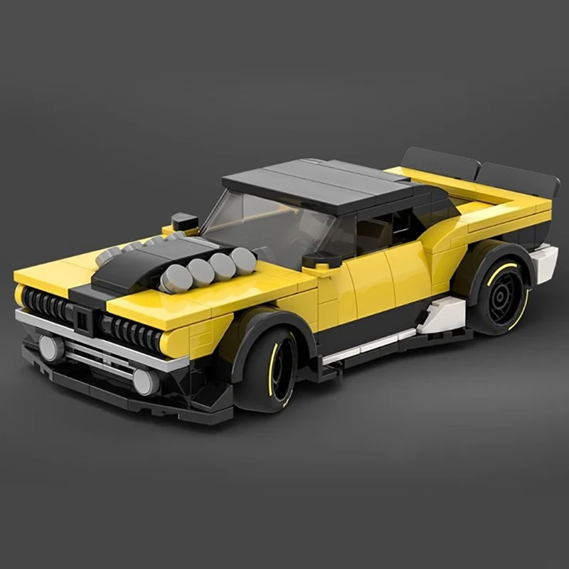 スピードレーシングカーモデルmocビルディングブリック改造マッスルカーモジュラーテクノロジー子供向けホリデーギフト組み立ておもちゃセット