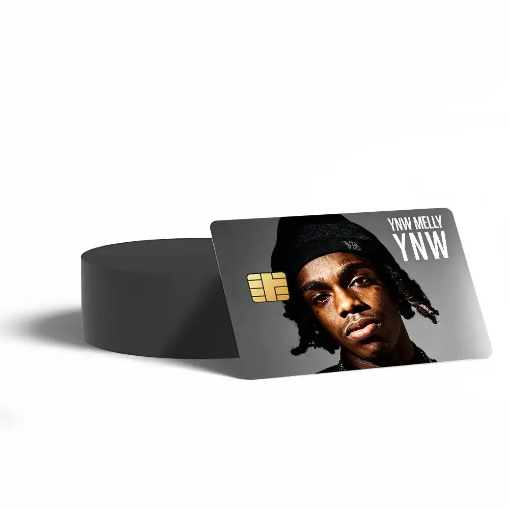 Rapper YNW M-Melly Card Stickers for Bank Access Protective Waterproof Film Cover Sticker Surprise Gift