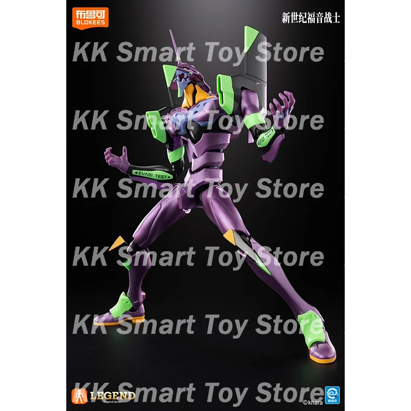 Nuevo genuino Blokees Legend Edition Neon Genesis Evangelion Eva-Tv versión Unit-01anime figura de acción juguetes de regalo coleccionables