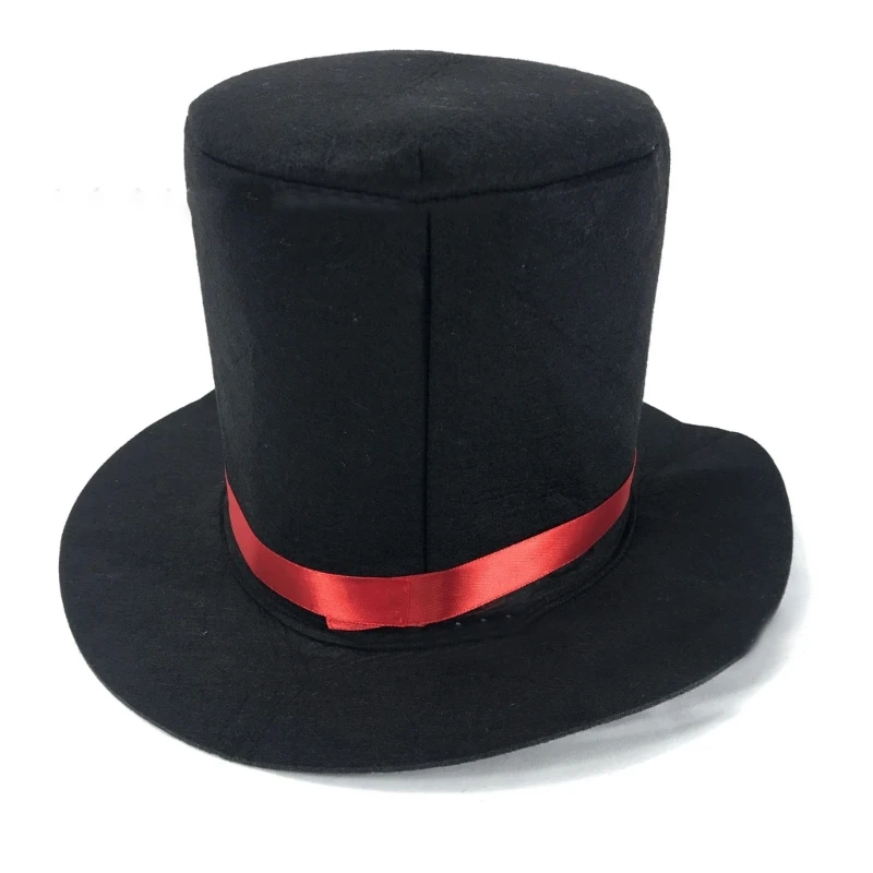 Black Top Hat Magician Top Hat Bowler Top Hat Jazz Stage Performances Carnival Fancy Dress Costume  Hat