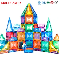 Magnets Building Blocks 3D Diamond Magnetic Tiles Cars Construction Set Stem Educational Toys for Kids Boy Girl Ages 3 4 5 6 7 8