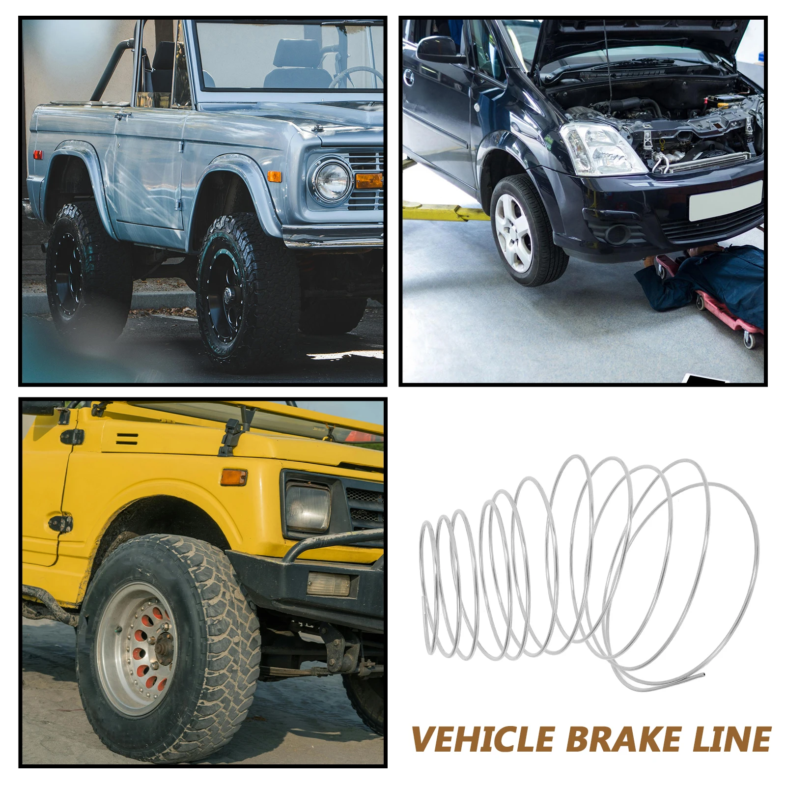 

Tube 3/16 Golden Zinc Coiled Tubing Lines Fittings Automotive Brake Line Tube Suitable Length Lightweight Car Brake