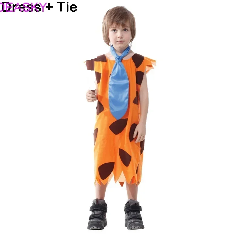 Sexy Leopard Savage Caveman Croods Flintstones Primitive Indian Clothing Carnival Halloween Costumes For Men Women Adult Fancy