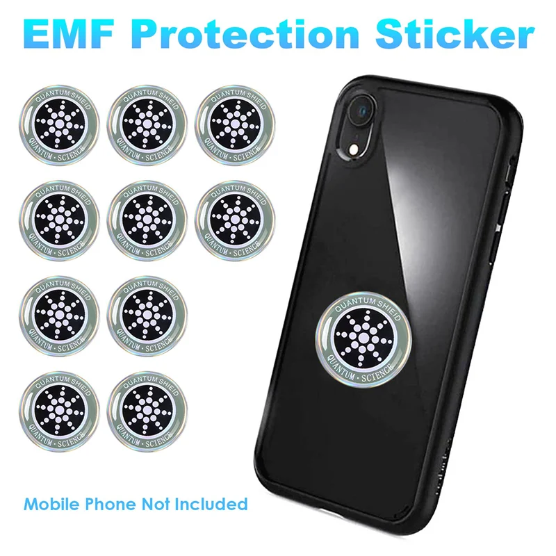 Autocollant de protection EMF pour téléphone portable, anti-rayonnement, pour iPhd, ordinateur portable et tous les revieélectroniques, 10 pièces