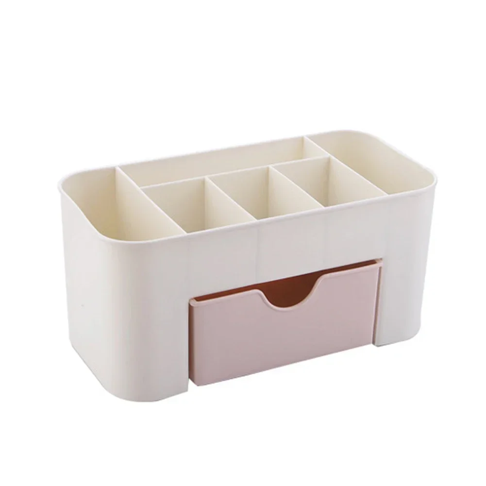 Jewelry Cosmetics Organizer Drawer Style Storage Box Lightweight Ample Space for Office Desktop Dressing Table