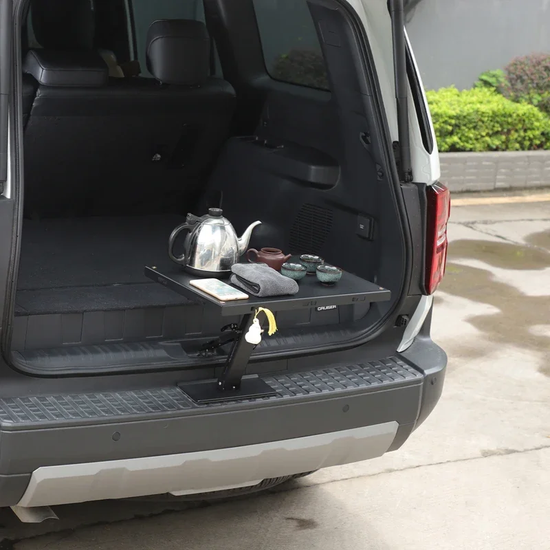 

For Toyota Land Cruiser 250 Prado LC250 2024 2025 Aluminium Alloy Car Trunk Tray Table Outdoor Camping Portable Folding Tables