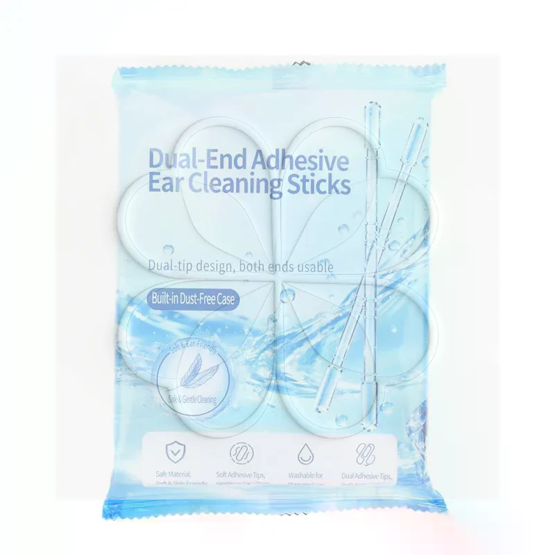 20Pcs Silicone Ear Wax Remover Safe Sticky Ear Pick For Adults Reusable Ear Cleaner Adhesive Earpick Swabs Tools