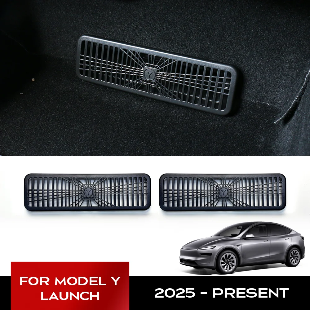 For Tesla Model Y 2025 Launch Under Seat Air Vent Protector Air Out let cover Selling in Pairs
