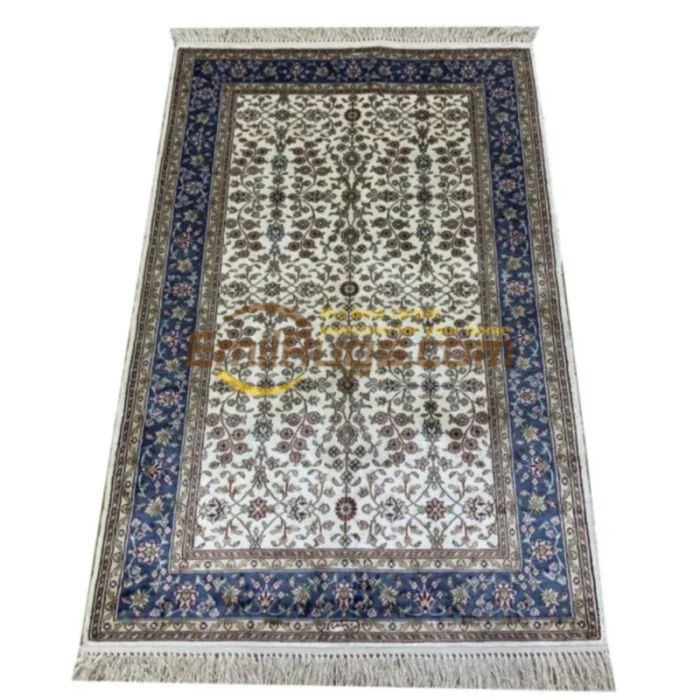 FACTORY PRICE!!!! Blue Persian Carpets Hand Knotted Natural Silk Rug