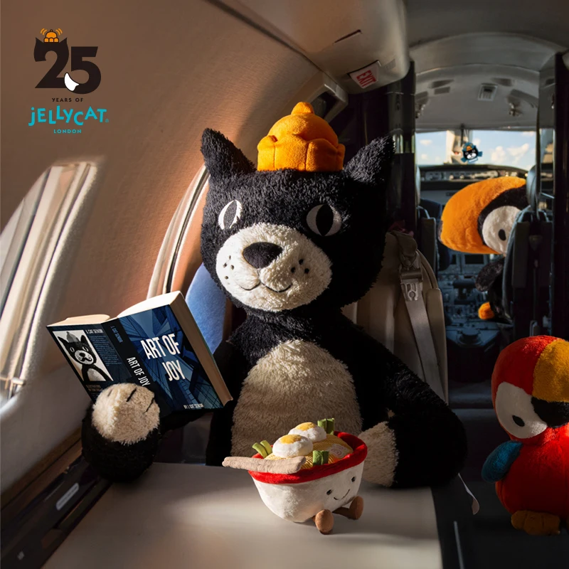 

Jellycat Jack Cat Plush Black White Soft Toy 2024 Tuxedo Heritage Original 14