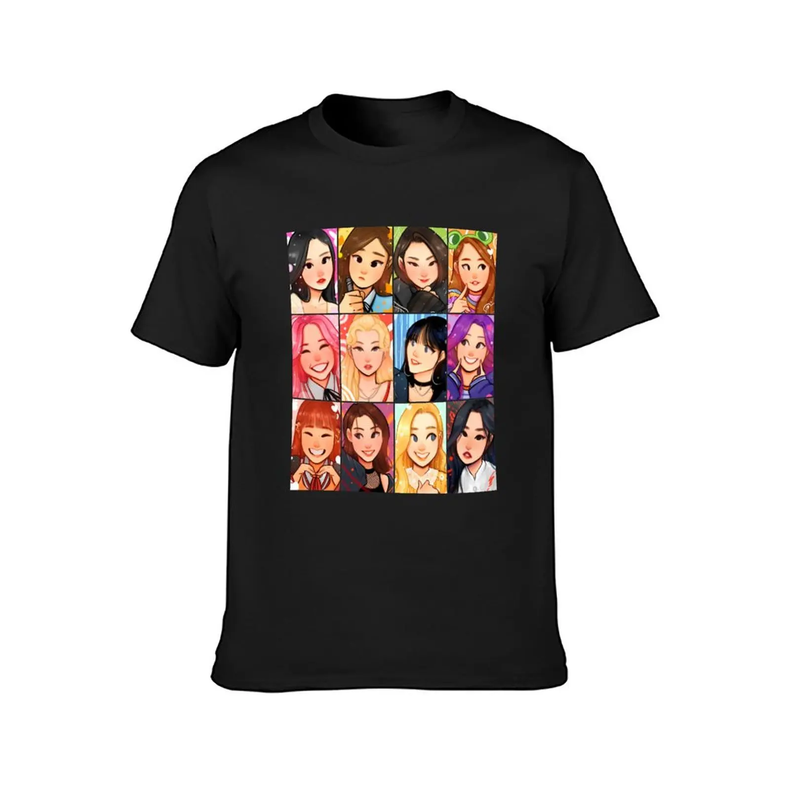 LOONA T-Shirt sweat heavyweights korean fashion mens champion t shirts