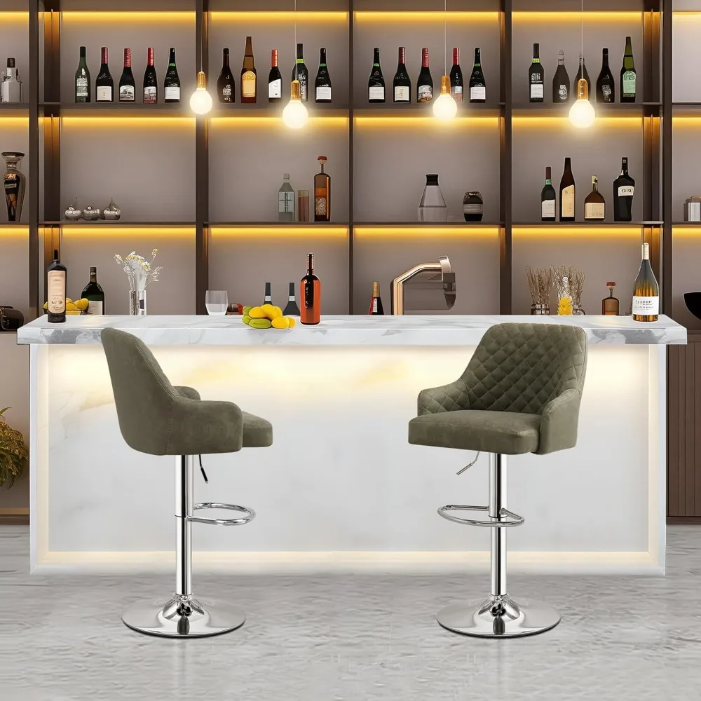 

Bar Stools Set of 4, Adjustable Bars Stoolss with Back, Bars Height Stoolss for Kitchen Counter, Bar Stools