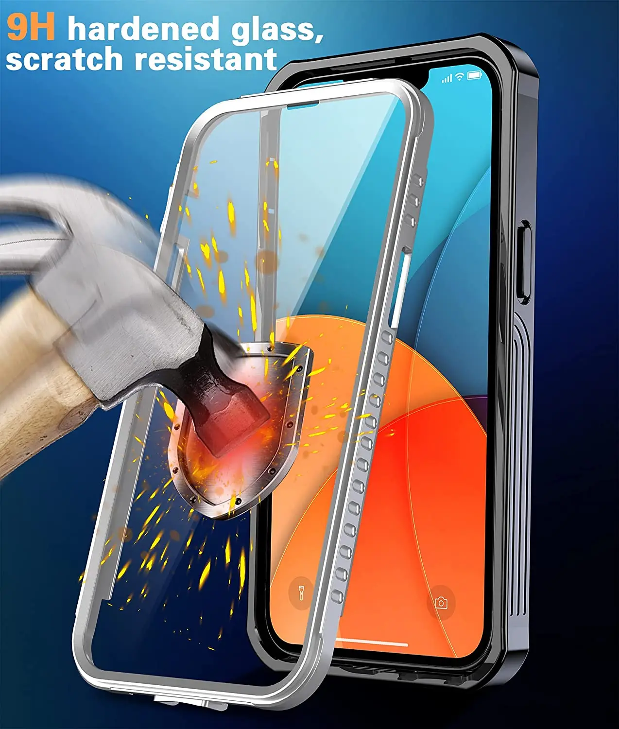 

Прозрачный чехол-бампер для всего тела для iPhone 11 13 12 Pro XS Max XR 7 8 6 6S Plus, противоударный прочный чехол со встроенной защитой экрана