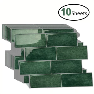 10 yaprak duvar kağıdı, kabuğu ve macunu, su geçirmez, hafif raylı, 3d yapışkanlı karo, kurulumu kolay, büyük boy duvar sticker ev dekor için 9 duvar kağıdı için en çok satılan, kendinden yükseltilmiş-no. 8