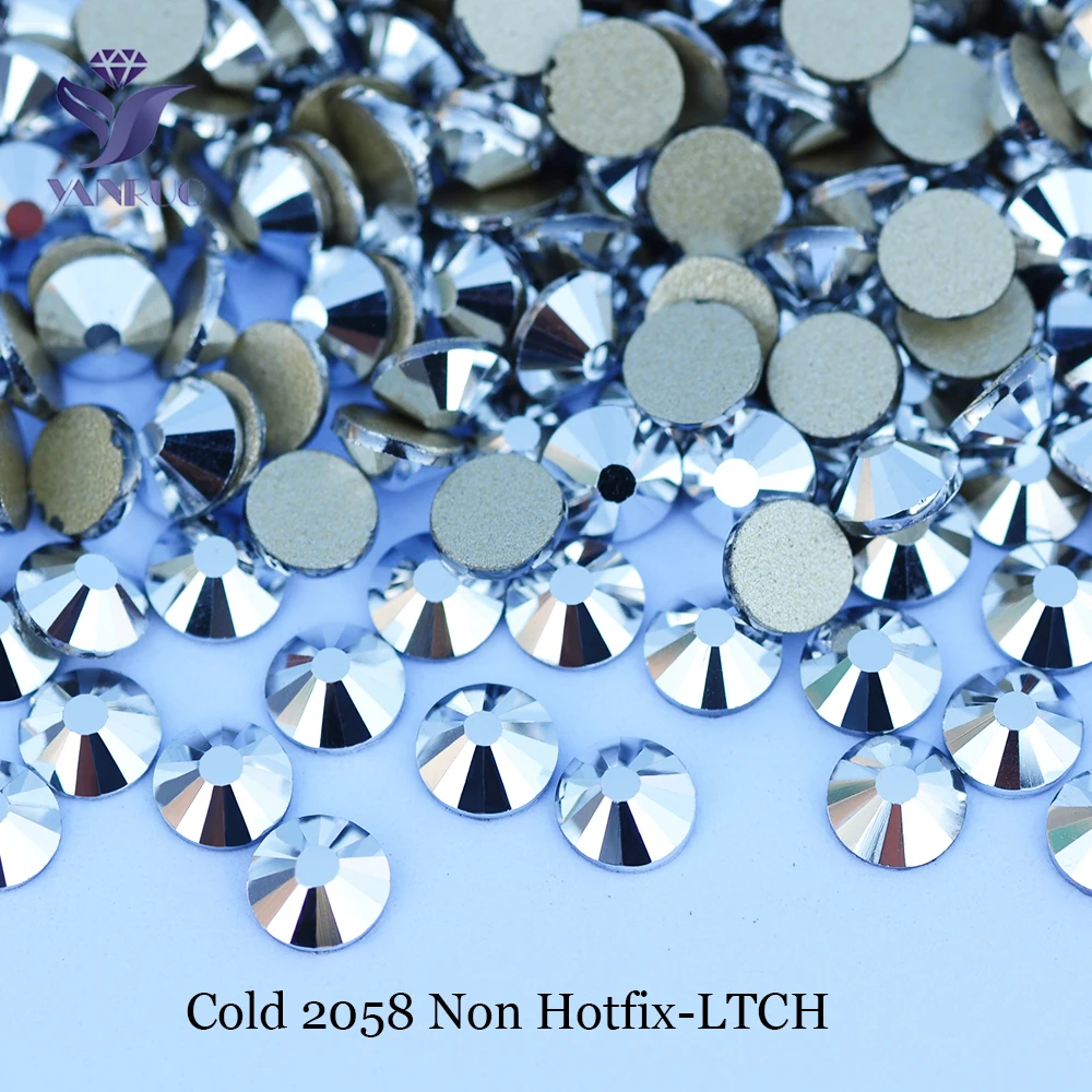 2058 Alle Farben SS3-SS34 Charm-Nägel Kaltfixierung DIY Nicht-Hotfix Strasssteine Kristalle Glas Handarbeiten Strasssteine für Kleidung – Detail 6