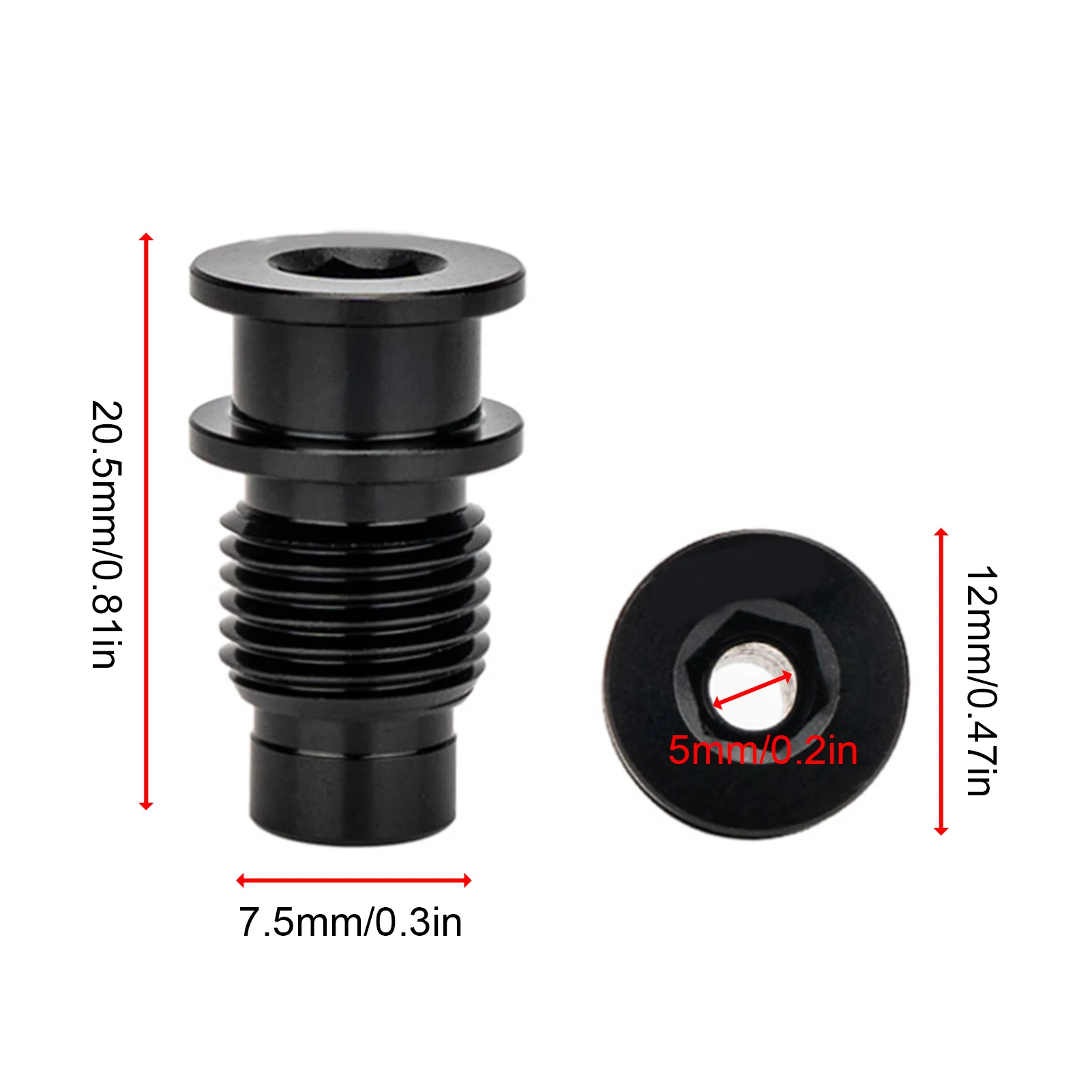 المسمار تثبيت Derailleur الخلفي لدراجات الطريق R9100 R8000 سبائك الألومنيوم خفيفة الوزن عمود نقل المسمار الثابت #6