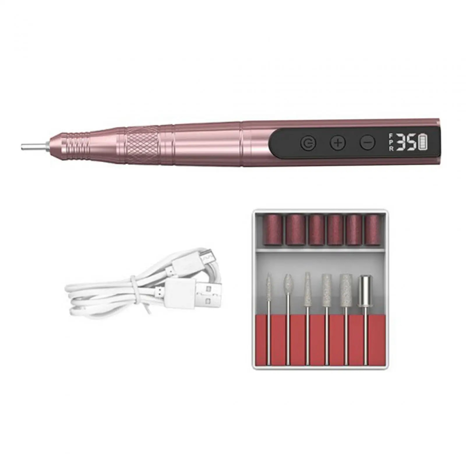 Electric Nail Drills Efiles Nail Drills Nail Grind Trims Removing Acrylic Nails Portable 35000RPM Grinding Fingernail Grinder