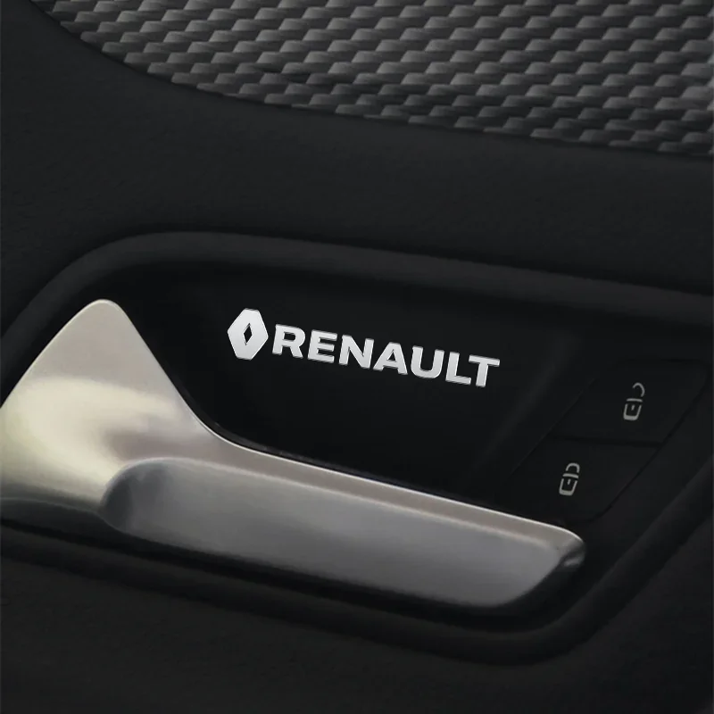 Metal emblem Auto Decor Decals Reflective Car Window Wiper Stickers for Renault Sport Duster Megane 2 3 Accessories