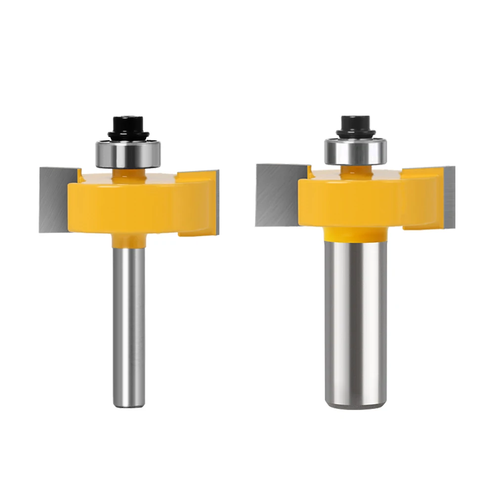 Imagem -02 - Router Bits com Rolamentos para Fresa de Madeira Router Bits Shank Rabbit Ferramenta de Madeira Rolamentos tipo t mm 12 mm in in 2in 1pc