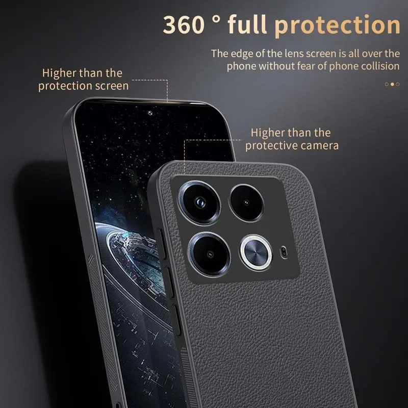 Luxury Leather Magnetic Case for Infinix Note 40 HOT 40 PRO 40i Spark 20 20C 20 Pro GT 20 Pro Wireless Charge Protection Cover