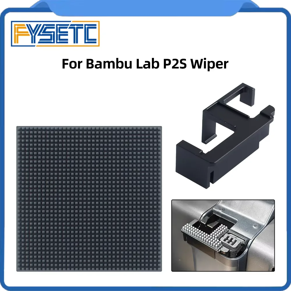 

Силиконовая щетка-очиститель для Bambu Lab P2S CNC с крупным соплом, высококачественные запчасти для 3D-принтера Bambu