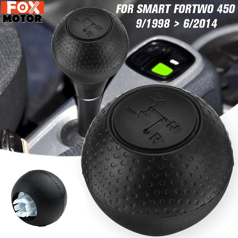 Automatic Transmission Gear Shift Knob Shifter Lever HandBall Black For Mercedes Smart Fortwo 450 1998 1999 2000 2001-2014