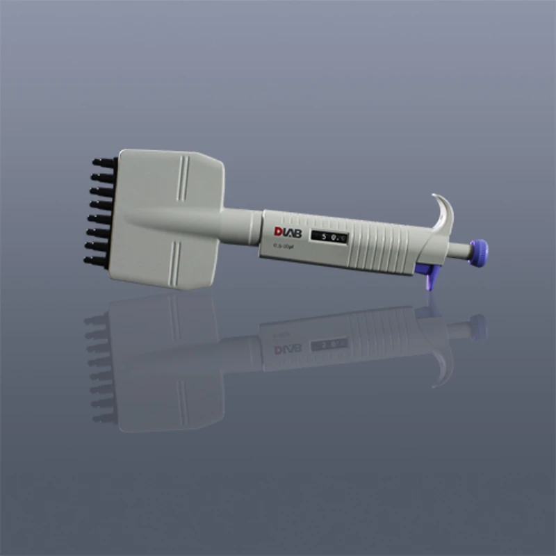 Dragon MicroPette Plus Fully Sterilized Manual Eight-Channel Adjustable Pipette Independent Plunger Unit for Each Nozzle