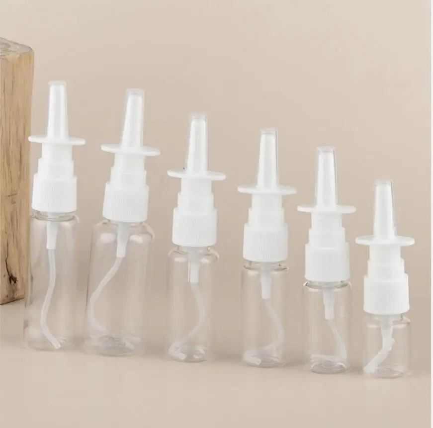 2 teile/los 5 ml-30 ml Nasenspray Pumpe Leere Kunststoff Flaschen Nachfüllbare Sprayer Gesundheit Nase Nebel Für Medizinische verpackung Zubehör