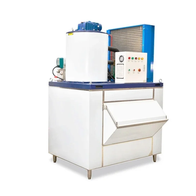 Ice flake machine, supermarket fresh-keeping vegetable frozen food ice machine, quick-freezing equipment