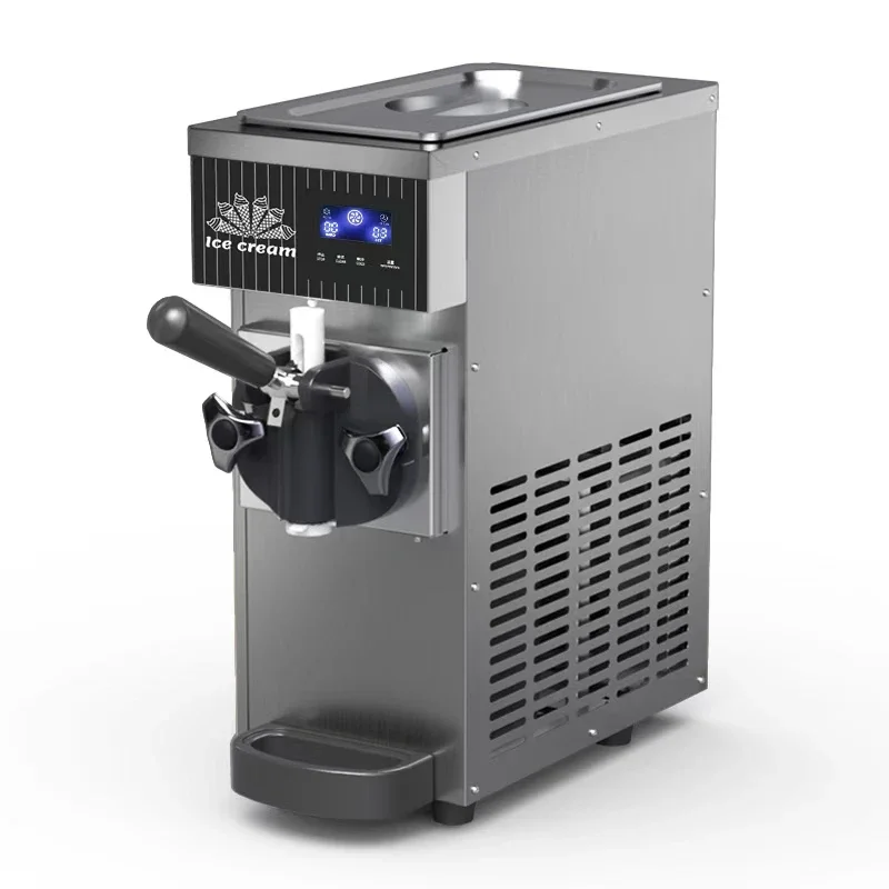 Tabletop Soft Ice Cream Machine for Sale High Quality Mini Desktop Single Head Ice Cream Machine Small 0ne Flavor